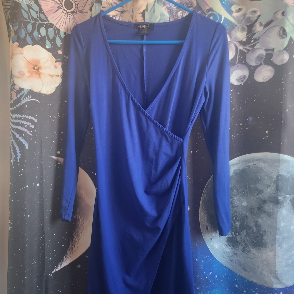 Joe And Elle Royal Blue Long Sleeve Dress